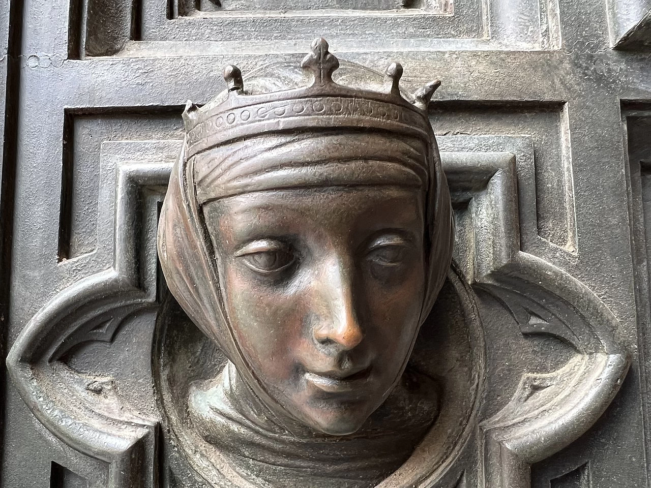 Cattedrale di Santa Maria del Fiore, Firenze - Facciata, Portale in bronzo, dettaglio